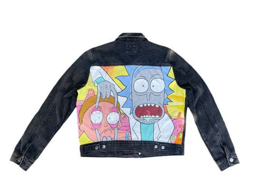 Rick&Morty Custom Jean Jacket